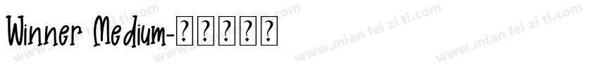 Winner Medium字体转换